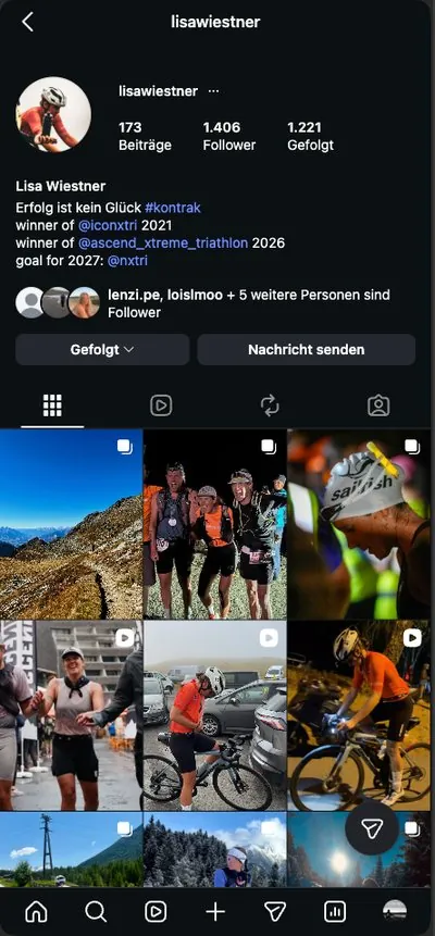 Lisas Instagram-Profil @lisawiestner